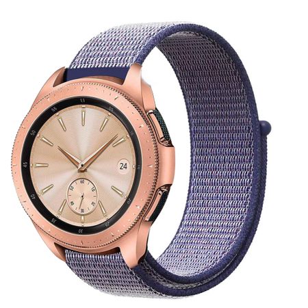 Curea nylon pentru Samsung Gear S3/Galaxy Watch 46 mm, 22 mm, Velcro Woven Nylon AHA STYLE