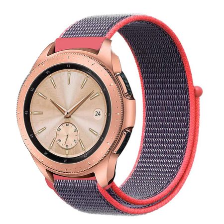 Curea nylon pentru Samsung Gear Sport S4/Galaxy Watch 42 mm/Galaxy Active, 20 mm, Velcro Woven Nylon AHA STYLE