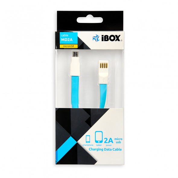 Cablu de date plat USB la microUSB 1m IBOX 