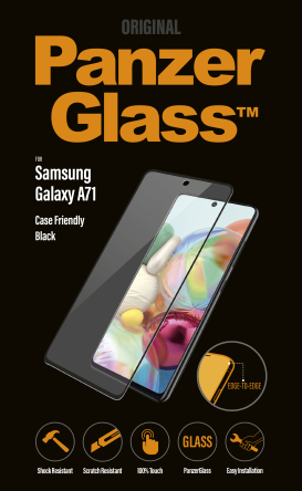 Folie de sticla Samsung Galaxy A71 negru , CF PanzerGlass