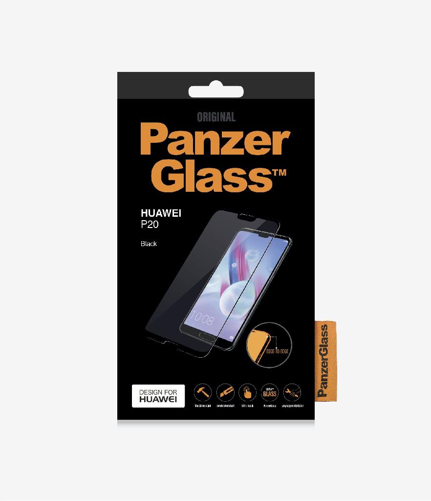 Folie de sticla Huawei P20 , negru PanzerGlass