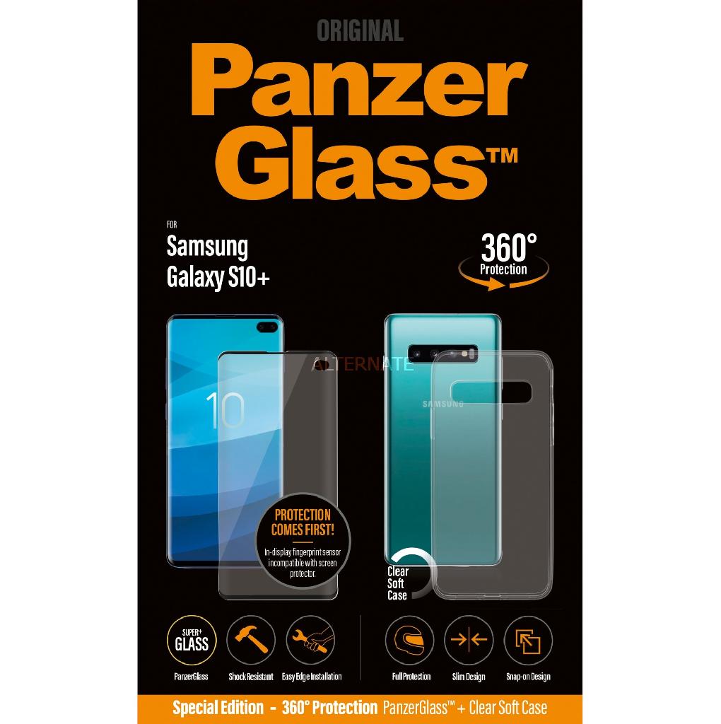 Folie de sticla si carcasa Samsung Galaxy S10 Plus PanzerGlass 