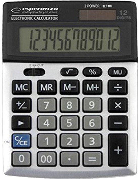 Calculator de birou solar si baterie,12digits Newton ESPERANZA