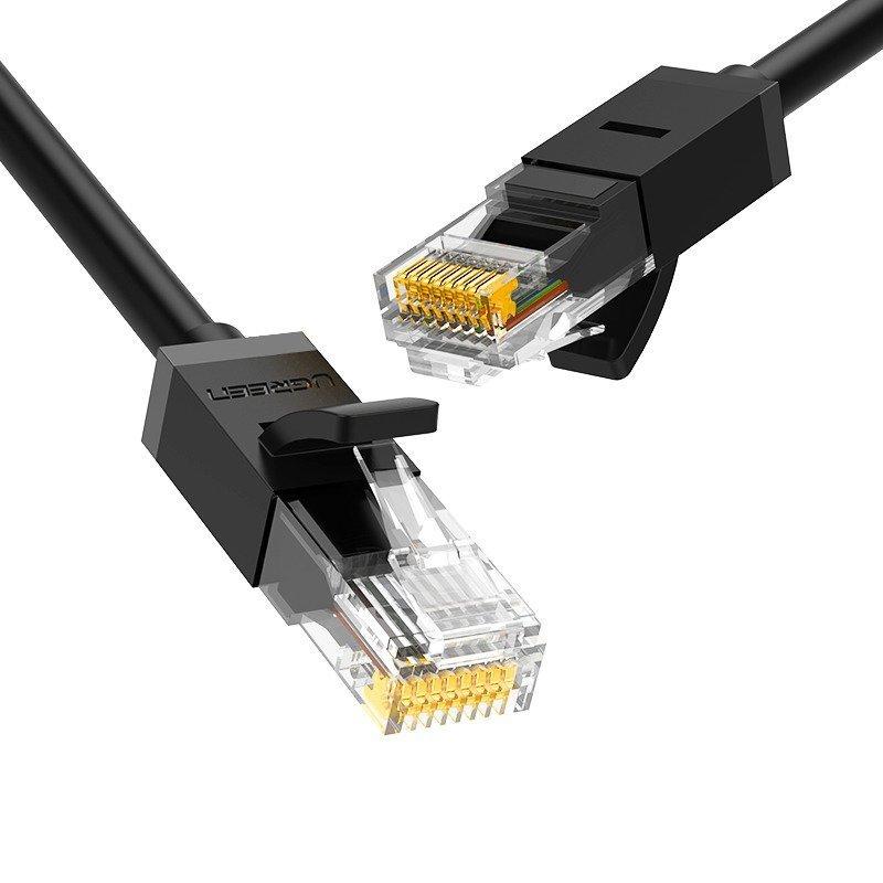 Cablu De Retea Rotunjit, Cat.6, Utp, 2m Negru Ugreen Ethernet Rj45
