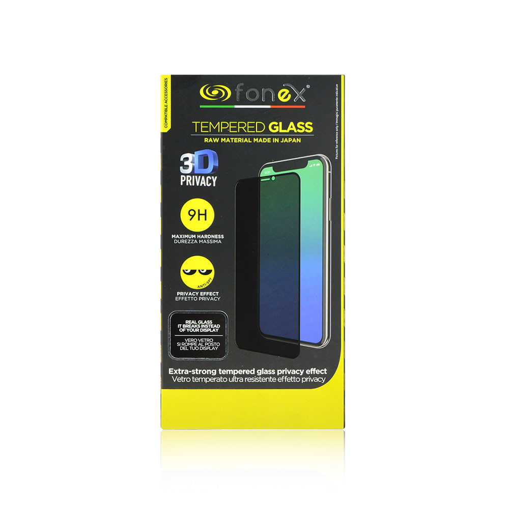 Folie de sticla 3D Privacy,9H pentru iPhone XR/11 FONEX  