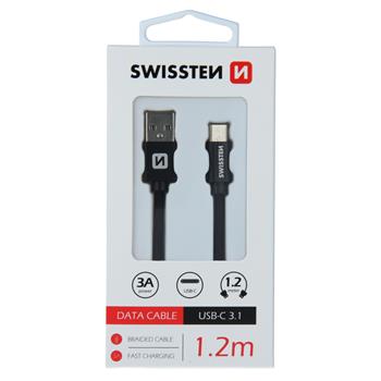 Cablu de date USB la USB Type-C 1.2m SWISSTEN