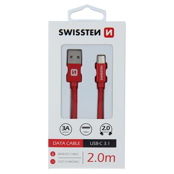 Cablu de date USB la USB Type-C 2m SWISSTEN