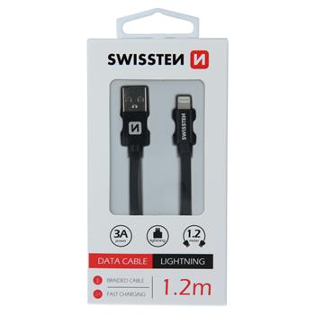 Cablu de date USB la Lightning 1.2m SWISSTEN