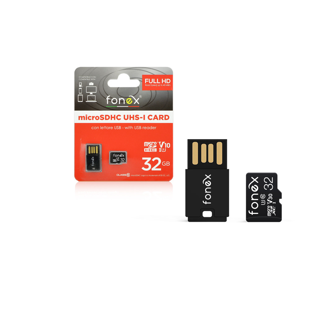Cititor de card USB si Card microSD 32 GB FONEX