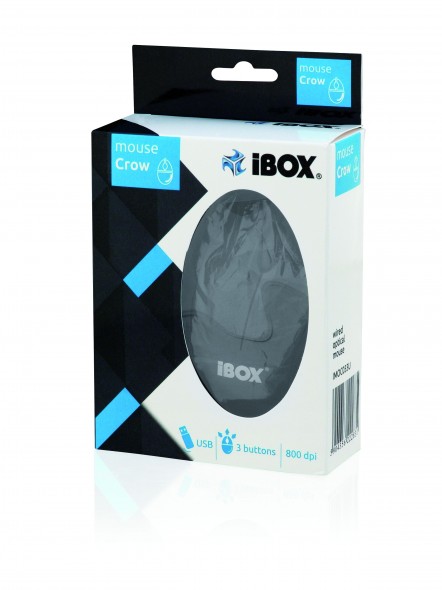 Mouse cu fir,800dpi,3 butoane Crow IBOX