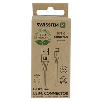 Cablu de date SOFT USB la Type C 1.2m (ECO PACK) SWISSTEN