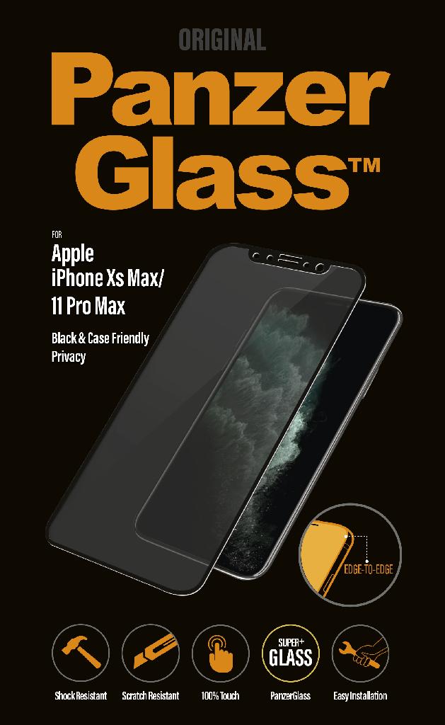 Folie de protectie pentru Apple iPhone Xs Max/11 Pro Max Case Friendly Privacy, Black PanzerGlass 