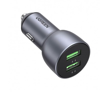 Incarcator auto,36W, 2xUSB QC3.0 UGREEN
