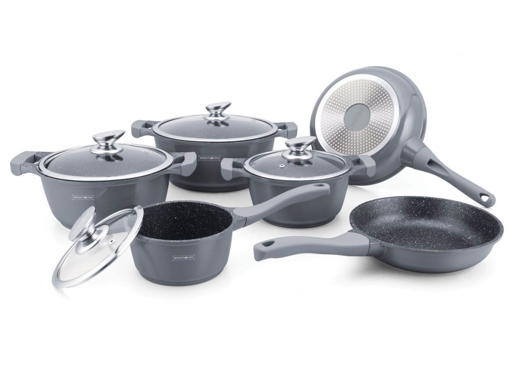 Set oale si tigai cu capac, 10 piese Royalty Line