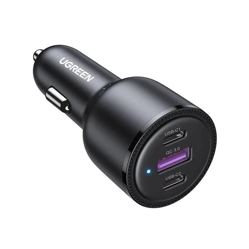 Incarcator auto 69W, 2 x USB Type-C, 1 x USB UGREEN