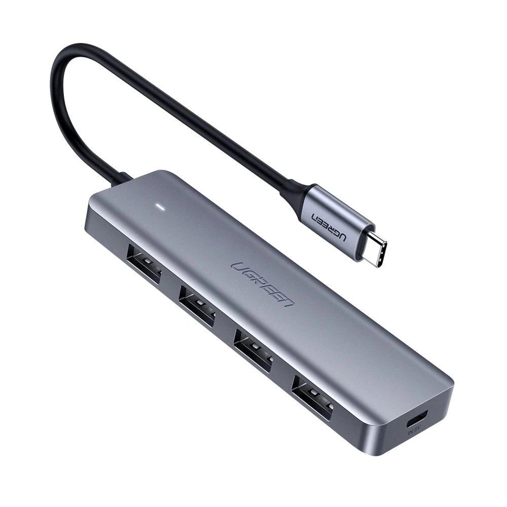 Hub extern USB 3.0 x 4 si conectare prin USB Type-C UGREEN 70336