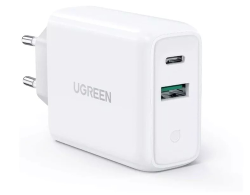 Incarcator retea QC, 36W USB x 1, USB Type-C x 1,alb, UGREEN 