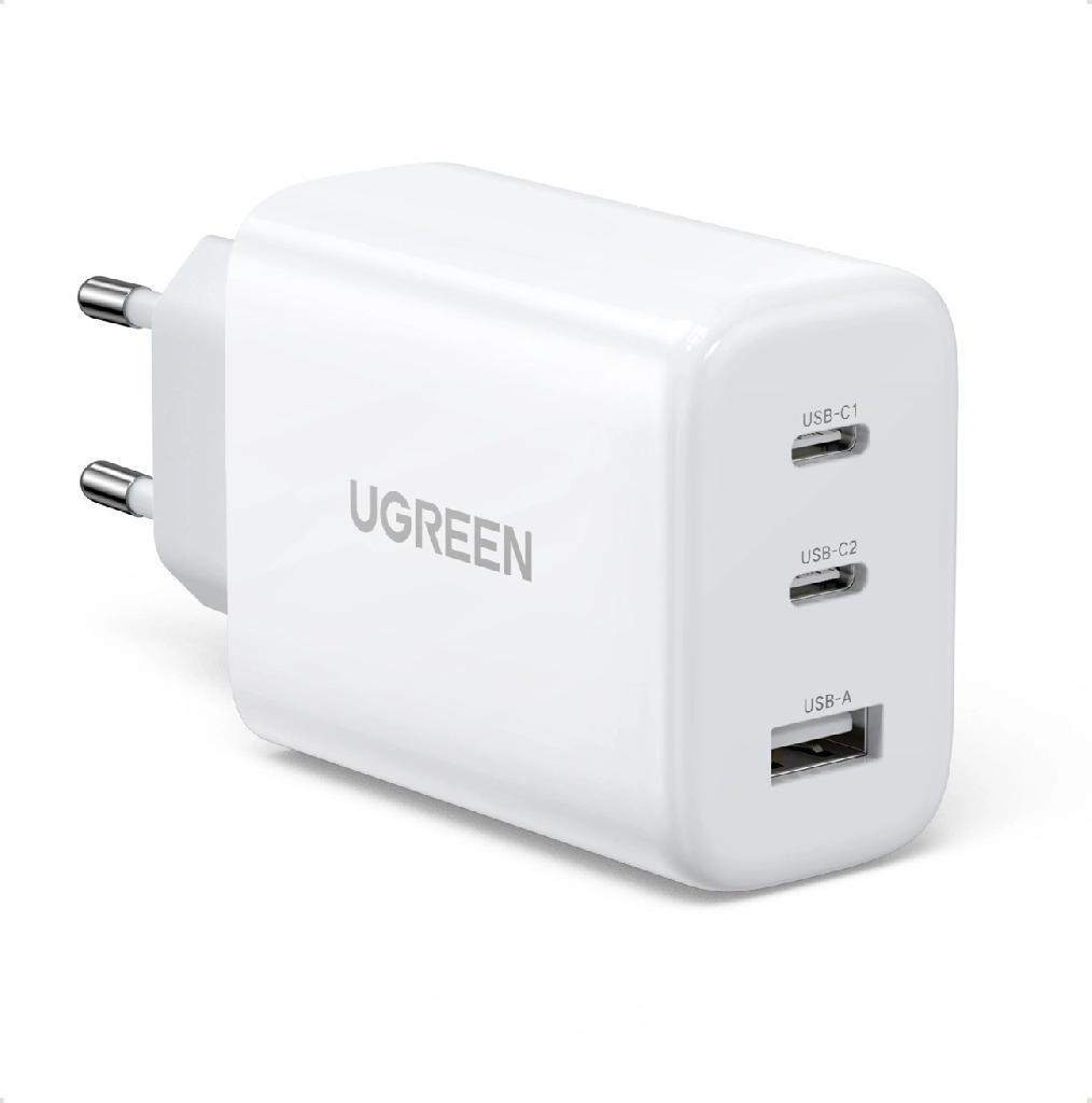Incarcator retea 2xUSB-C,1xUSB-A,65W, Alb UGREEN 90496 