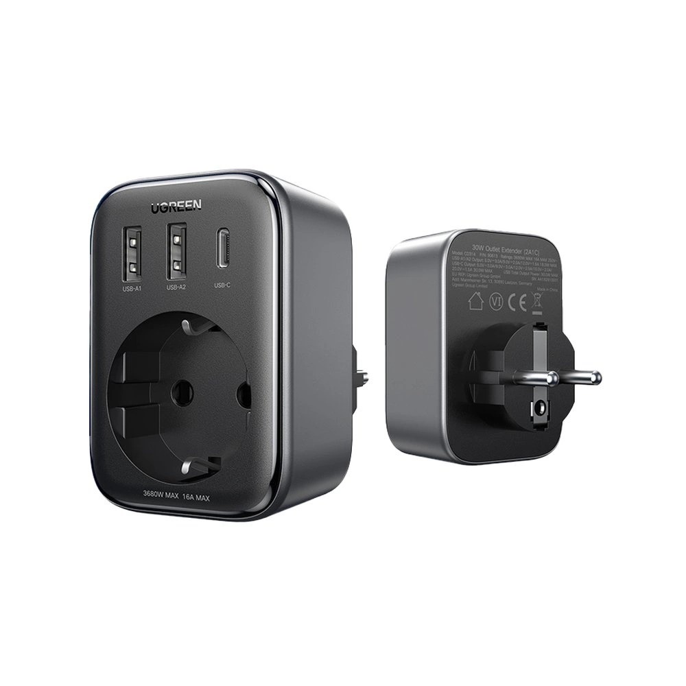 Incarcator de retea 2XUSB;1XTypeC;1XAC,30W UGREEN 90613 