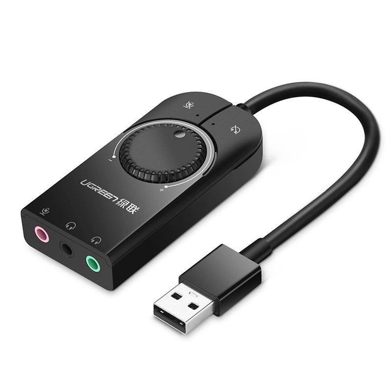 Placa de sunet stereo USB la 2xJack 3.5