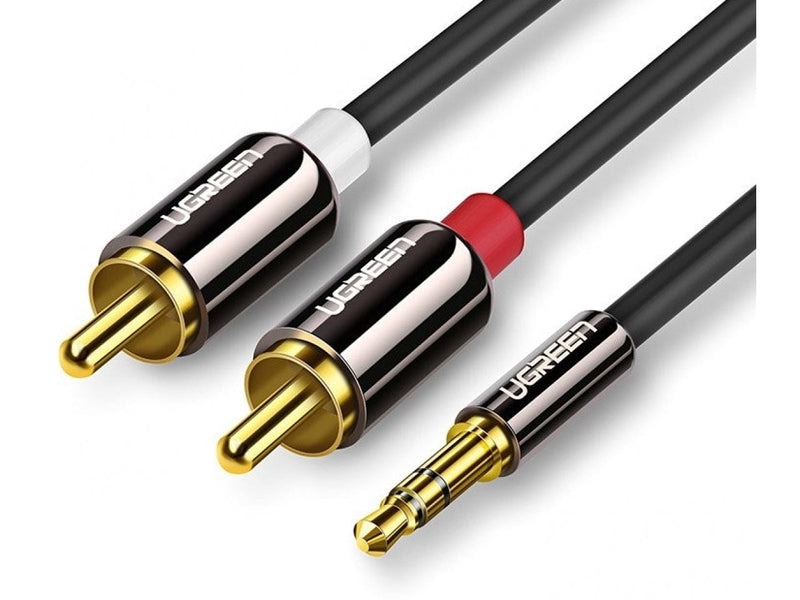 Cablu audio stereo Jack 3.5mm(T) la 2 x RCA(T) 3m UGREEN 10590