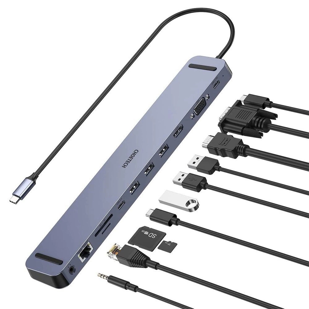 HUB multifunctional 11 in 1, 100w, PD, CHOETECH HUB-M20