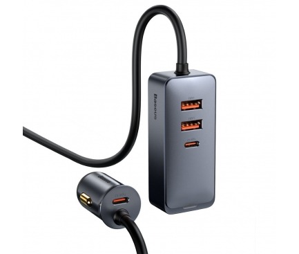 Incarcator auto 120W, 2XUSB 3.0QC,2XTypeC BASEUS CCBX-120C2