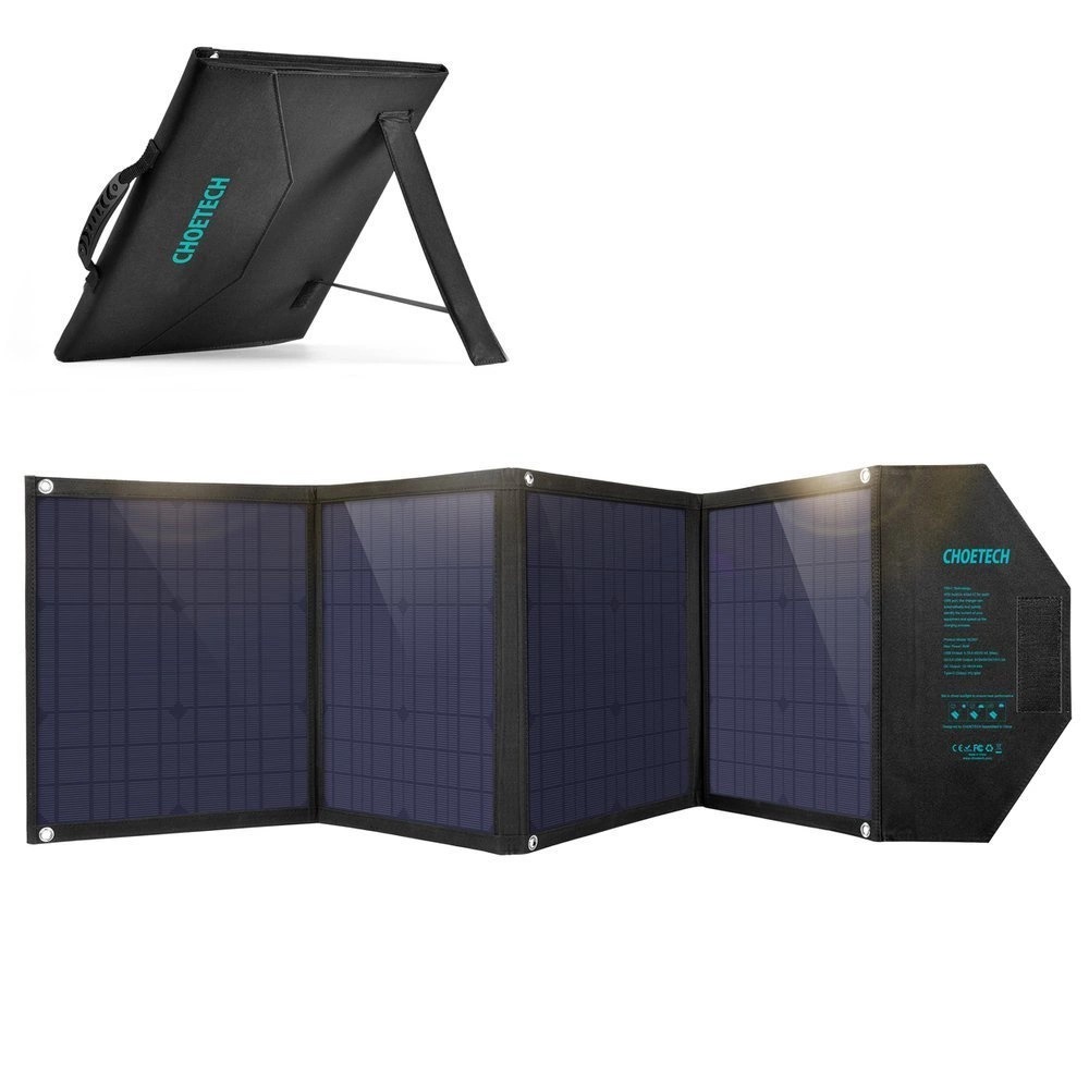 Panou solar pliabil 80W,conector DC si 2XUSB-A,1XTypeC CHOETECH