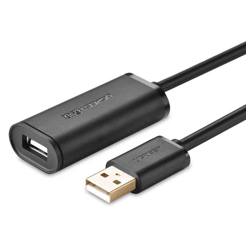Cablu prelungitor USB 2.0(T) la USB 2.0(M), cip integrat,5m UGREEN 