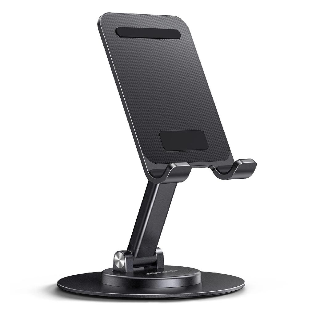Suport pentru smartphone/tableta rotativ, pliabil, negru UGREEN