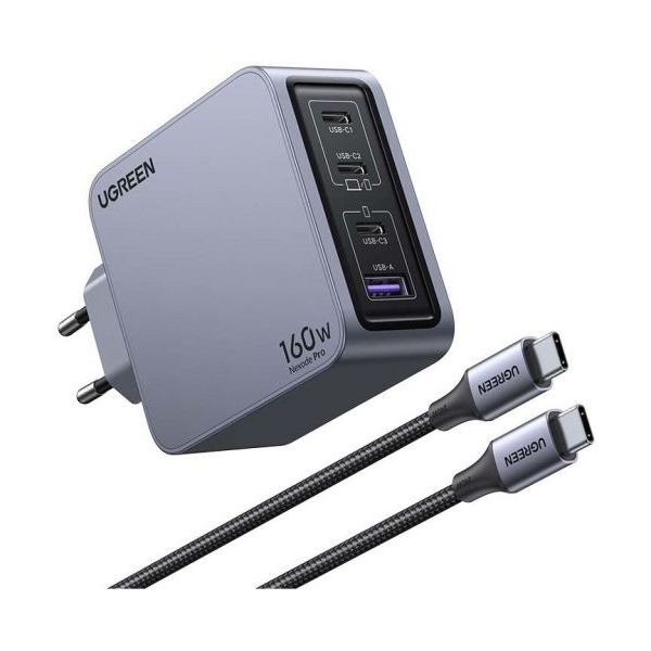 Incarcator retea 160W,Nexode Pro 1xUSB, 3xTpe-C,cablu TypeC UGREEN 
