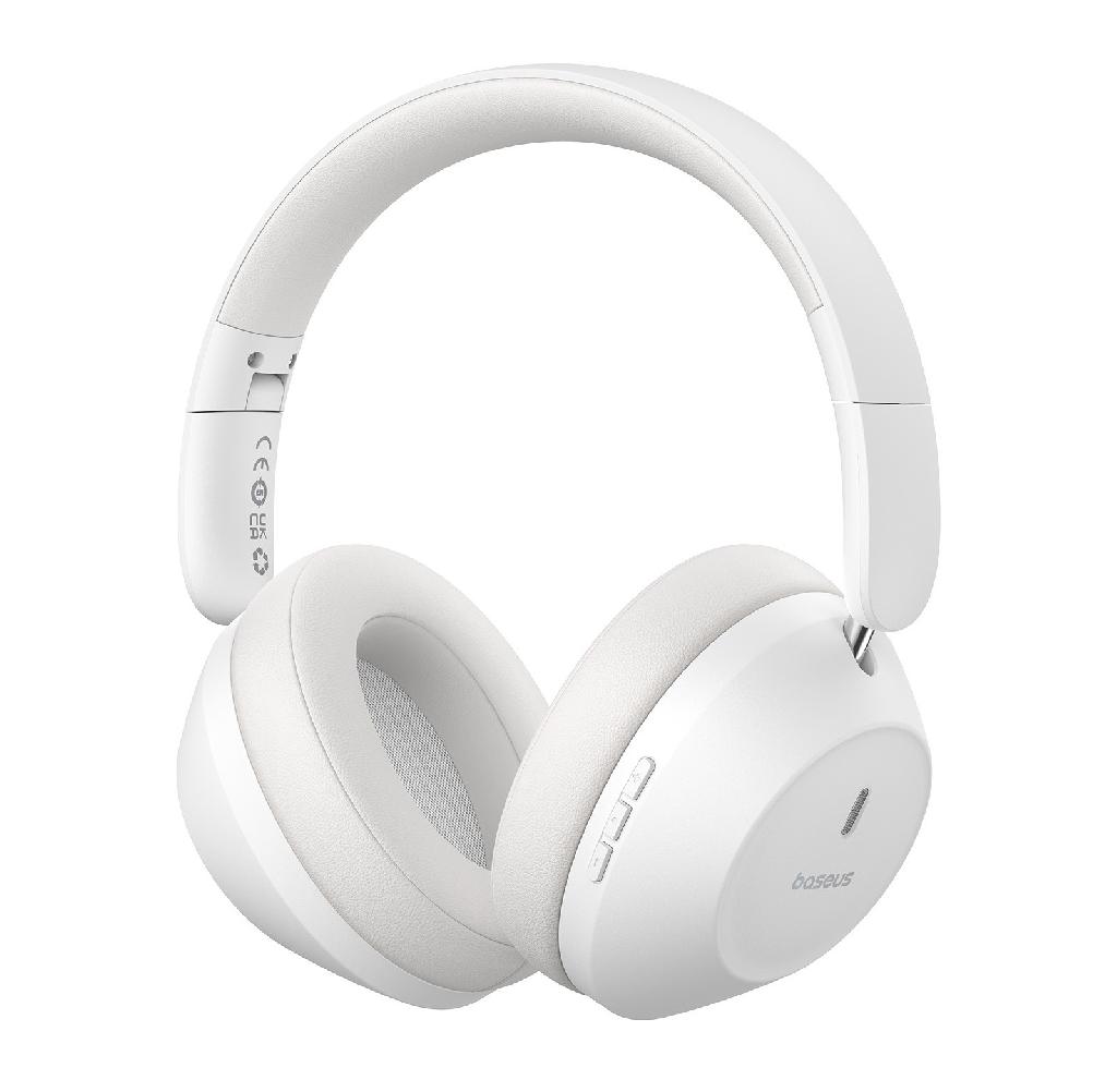 Casti wireless bluetooth®V5.3 Bass 30 Max, albe BASEUS