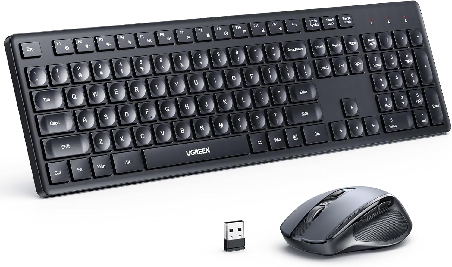 Kit tastatura 106 taste si mouse 4000dpi, conectare wireless UGREEN 