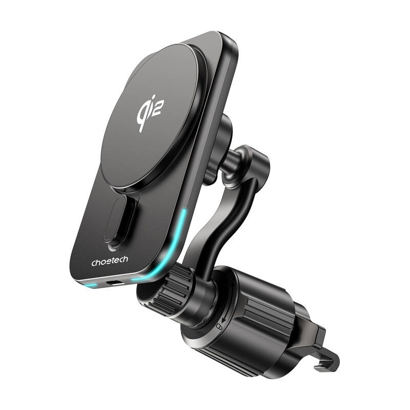 Suport si incarcator auto magnetic wireless, Qi2, MagLeap, 15W CHOETECH 