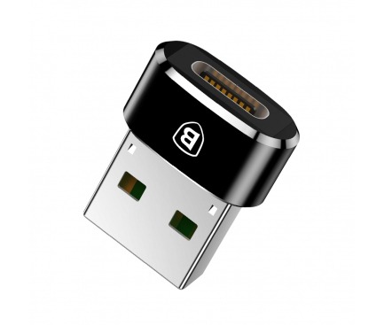 Adaptor mini USB Type-C(M) la USB-A(T), 3A BASEUS