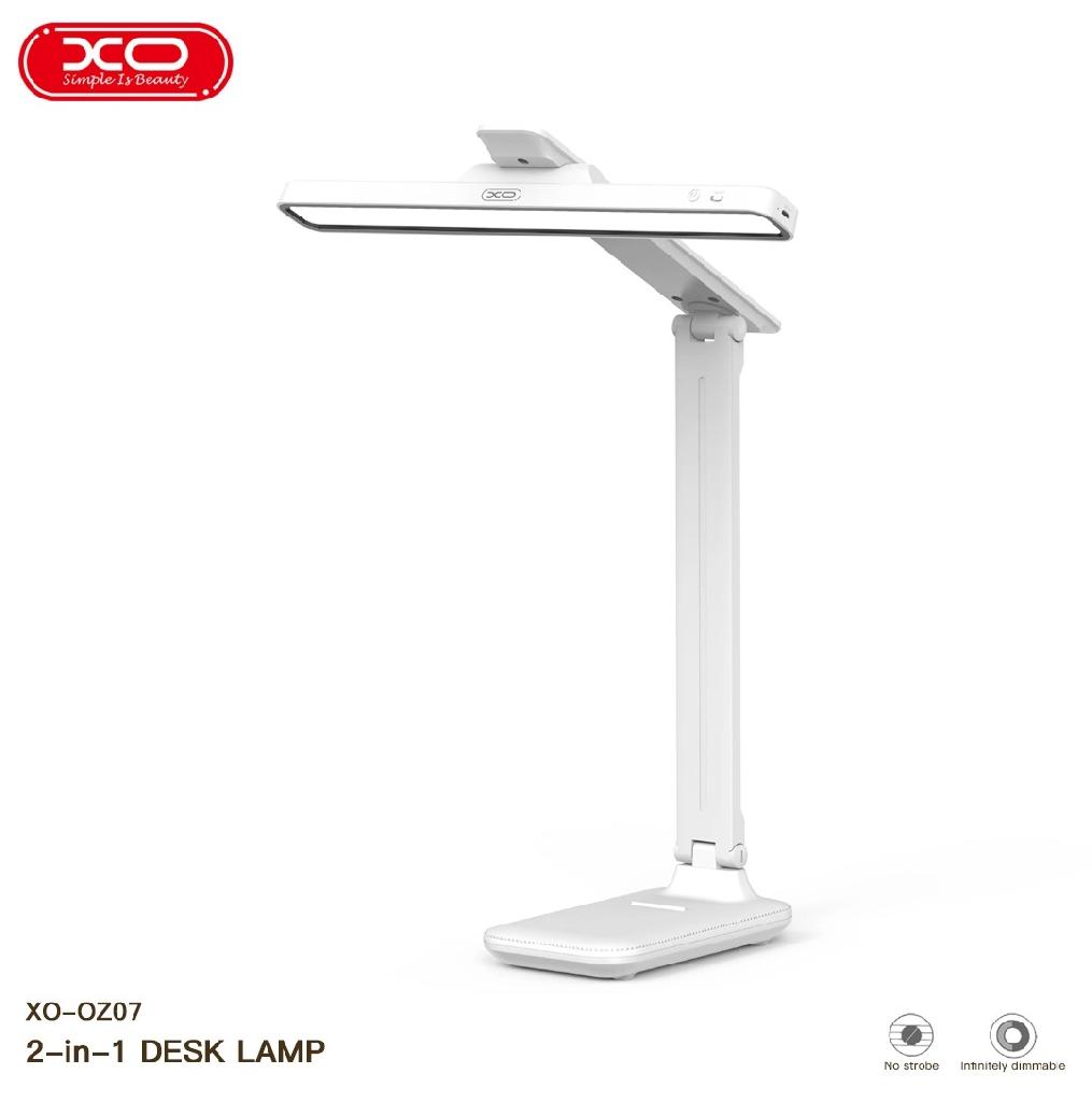 Lampa de birou 2in1 cu LED multifunctionala, 3W, 1200mAh XO OZ07