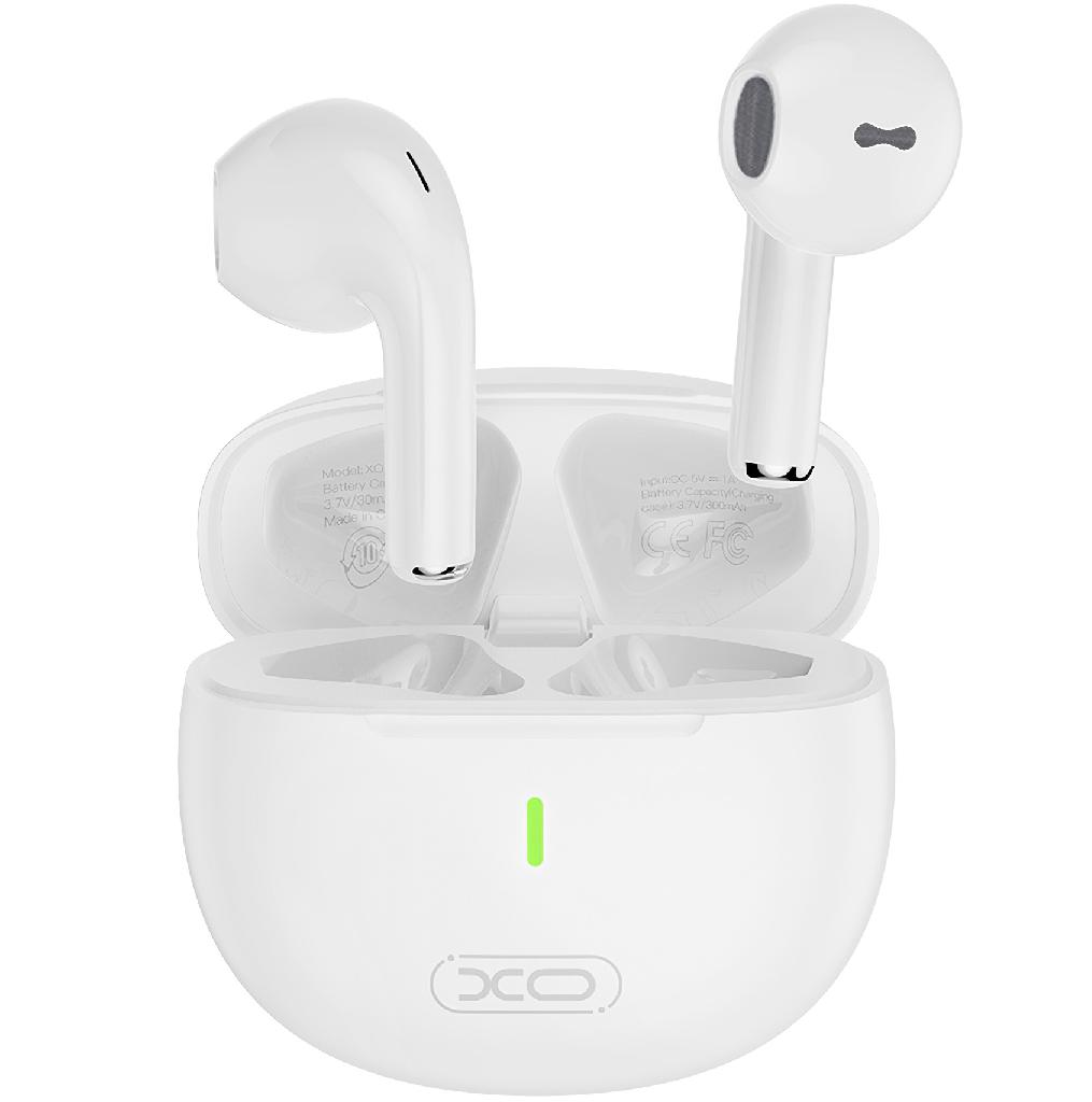 Casti wireless bluetooth® V5.1, in ear, TWS, albe XO X26