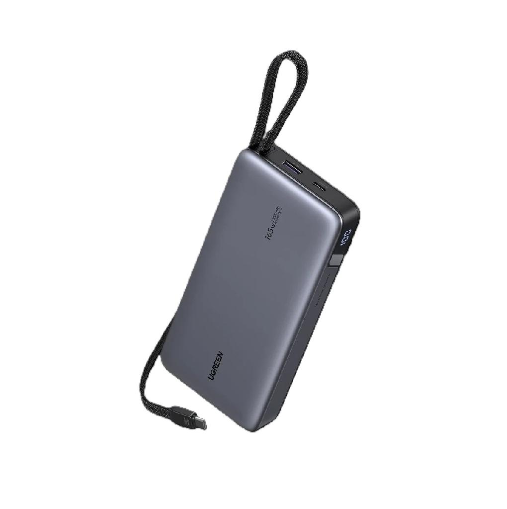 Power bank , 25000mAh, 165W, cablu integrat, 1xUSB-A, 1xType-C,  display PB552 UGREEN  