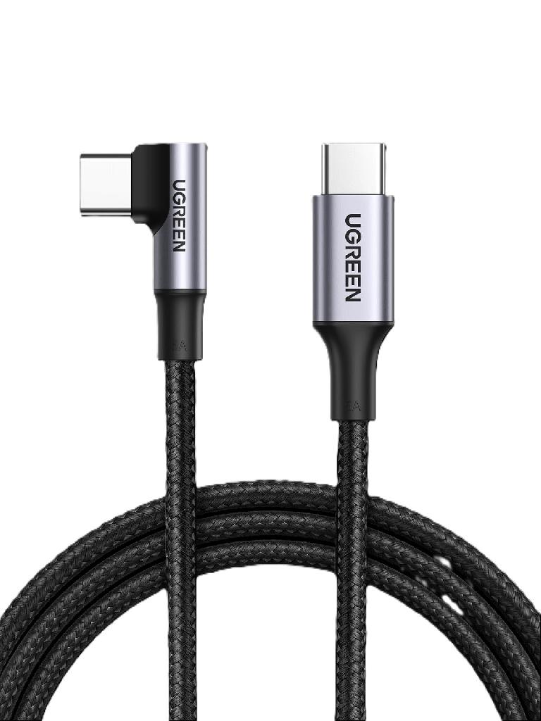Cablu alimentare si date Type-C la TypeC, 100W/5A, unghi 90°, 1m US334 UGREEN 