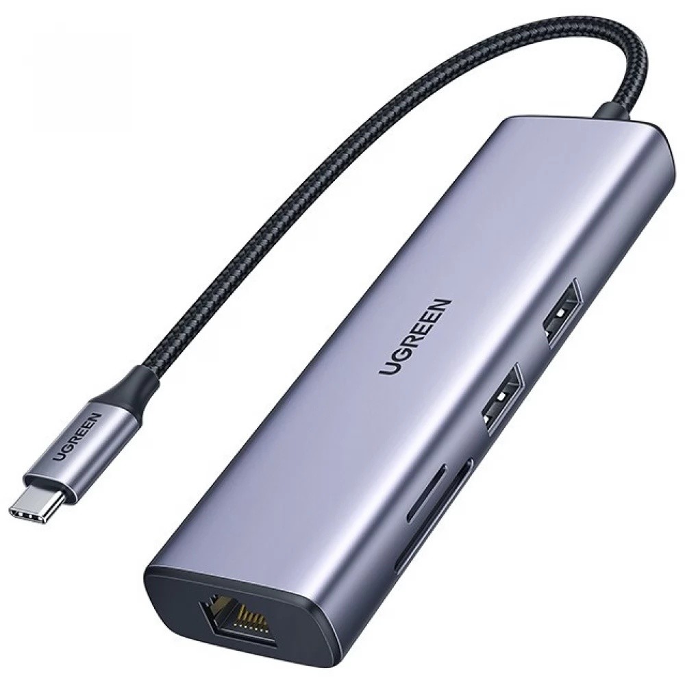 Docking station 7in1 conectare Type-C, USB 3.0 x 2| RJ-45 Gigabit x 1|HDMI 4K x 1 la 30Hz|USB-C x 1 PD 100W, CM512 UGREEN 