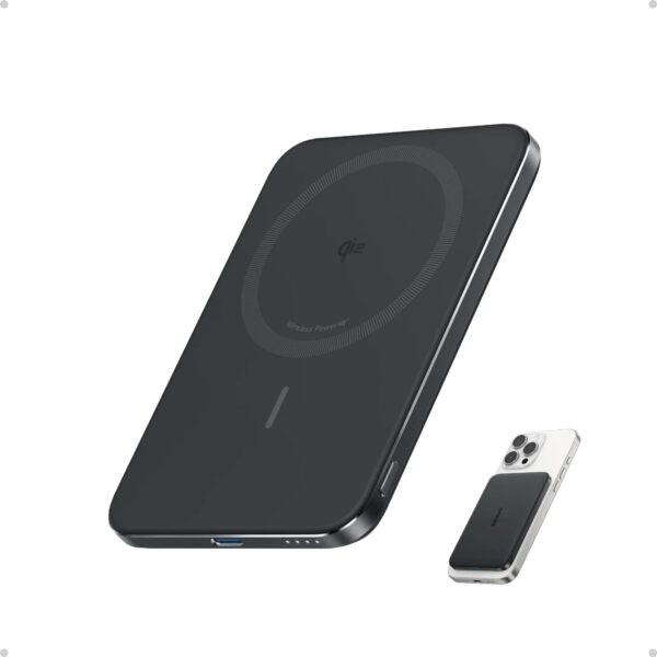 Power Bank 5.000mAh, 15W MagGo, slim, magnetic, wireless, 1xUSB-C, 122g, Nano Anker  