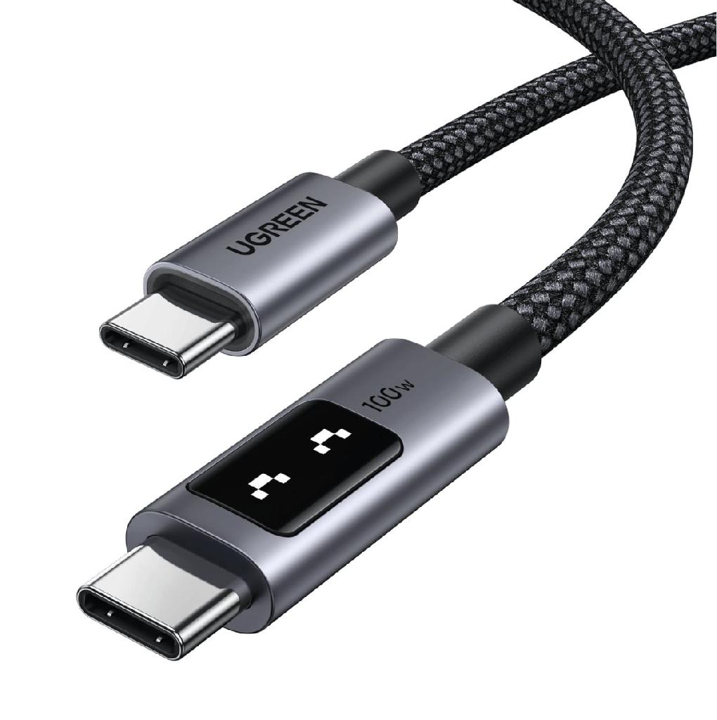 Cablu alimentare Type-C la TypeC, 100W/5A, 2m, PD Ultra-Fast Charging, Display, L509 Uno UGREEN 