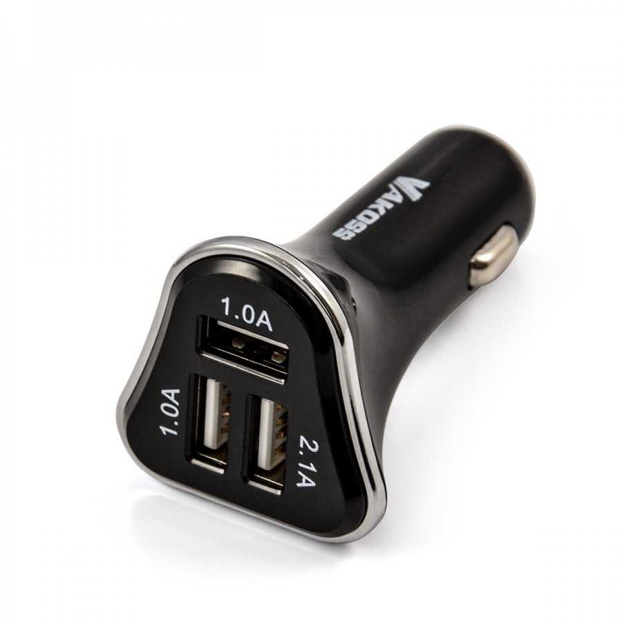 Incarcator auto cu 3 porturi USB VAKOSS
