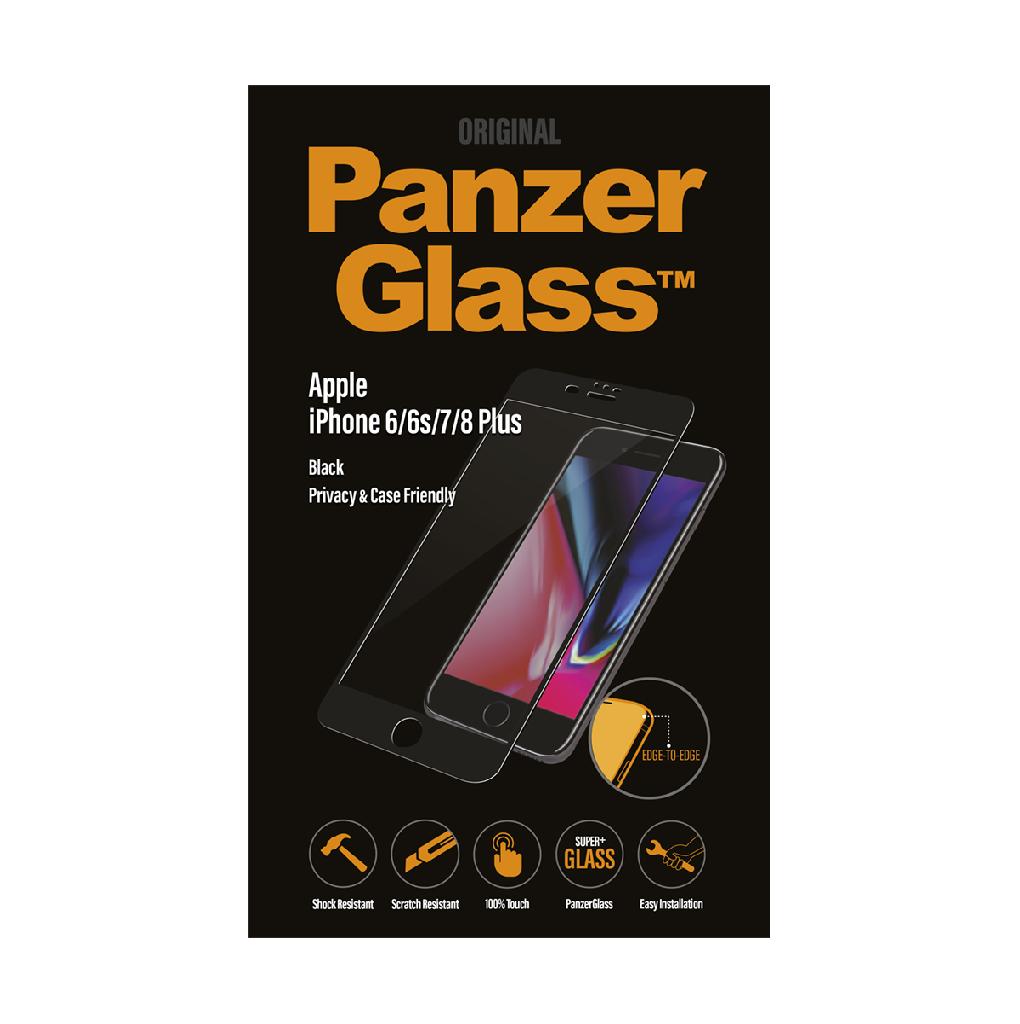 Folie de sticla antisoc pentru iPhone 6/6s/7/8 Plus, privacy, PanzerGlass