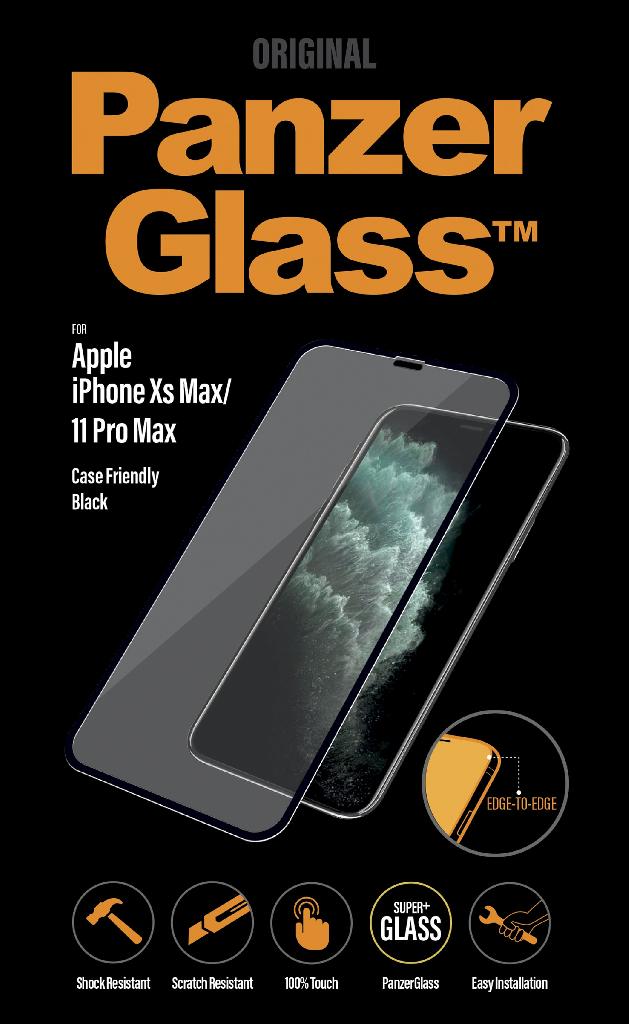 Folie de sticla pentru iPhone XS Max/11 Pro Max CF negru PanzerGlass