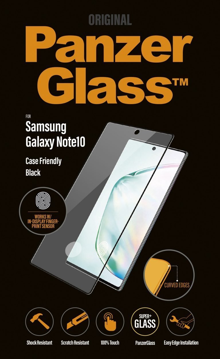 Folie de sticla pentru Samsung Note10 FP CF, negru PanzerGlass