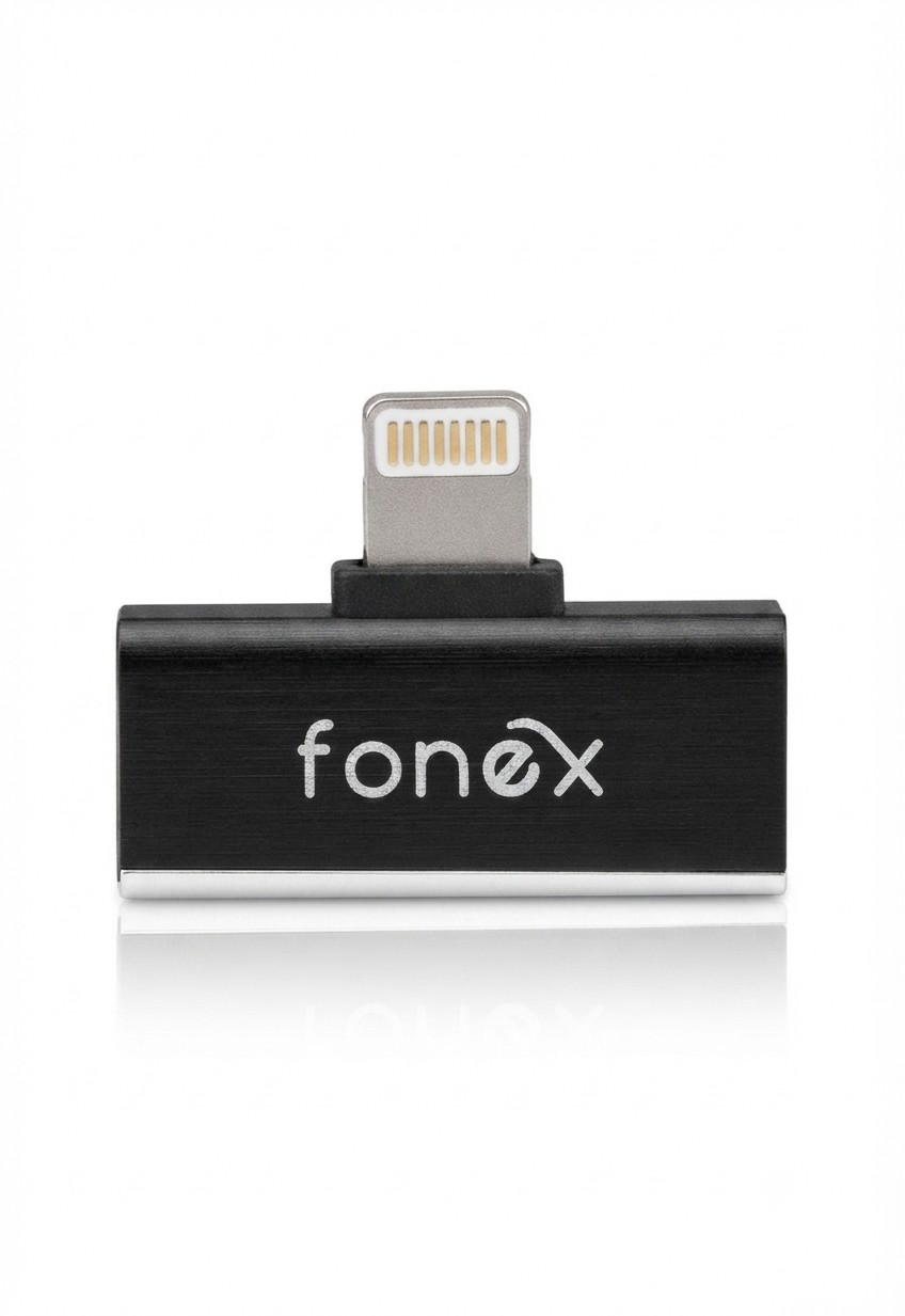 Adaptor dual Lightning pentru audio si incarca IPhone cu Lightning FONEX